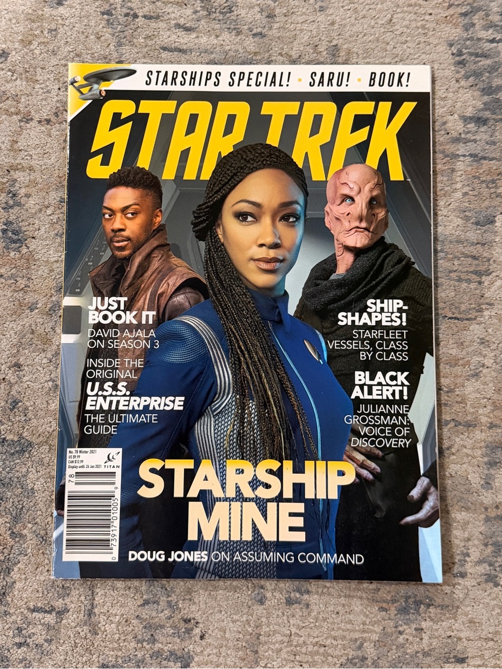 Star Trek Magazine - Blue Cover Starship Mine Issue final price